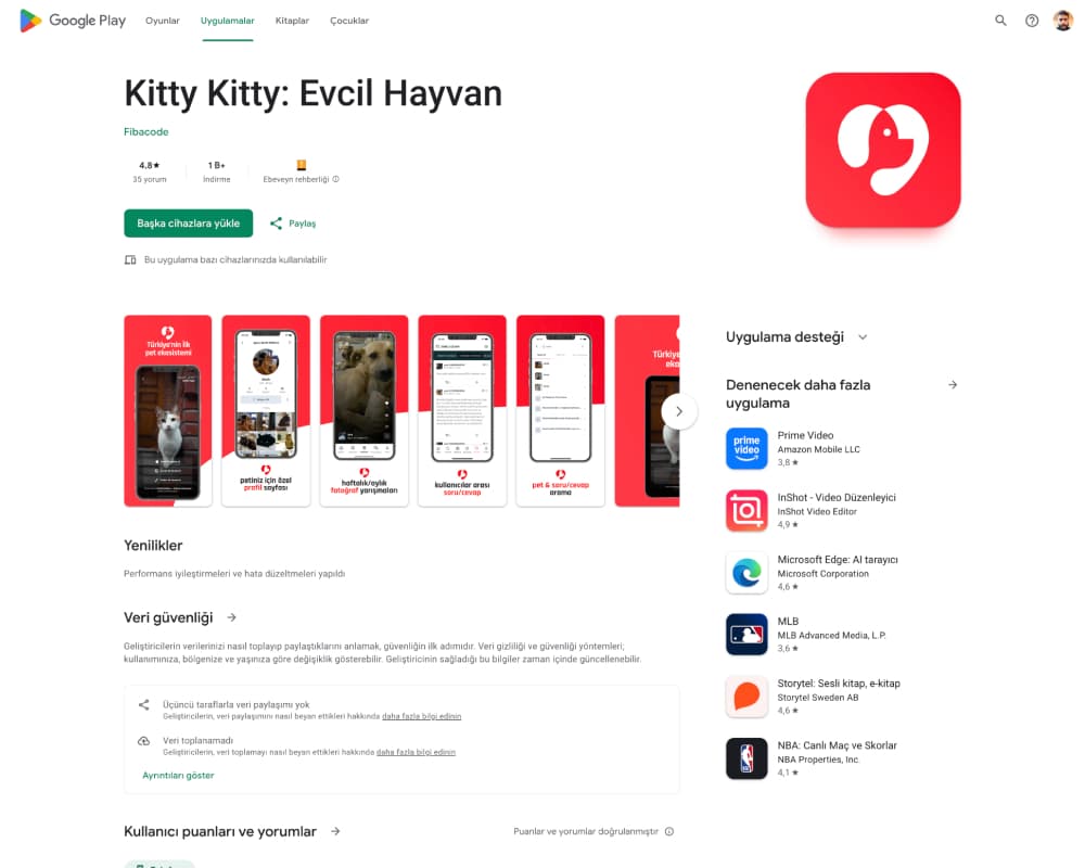 Kitty Kitty - Mobile Uygulama Geliştirme