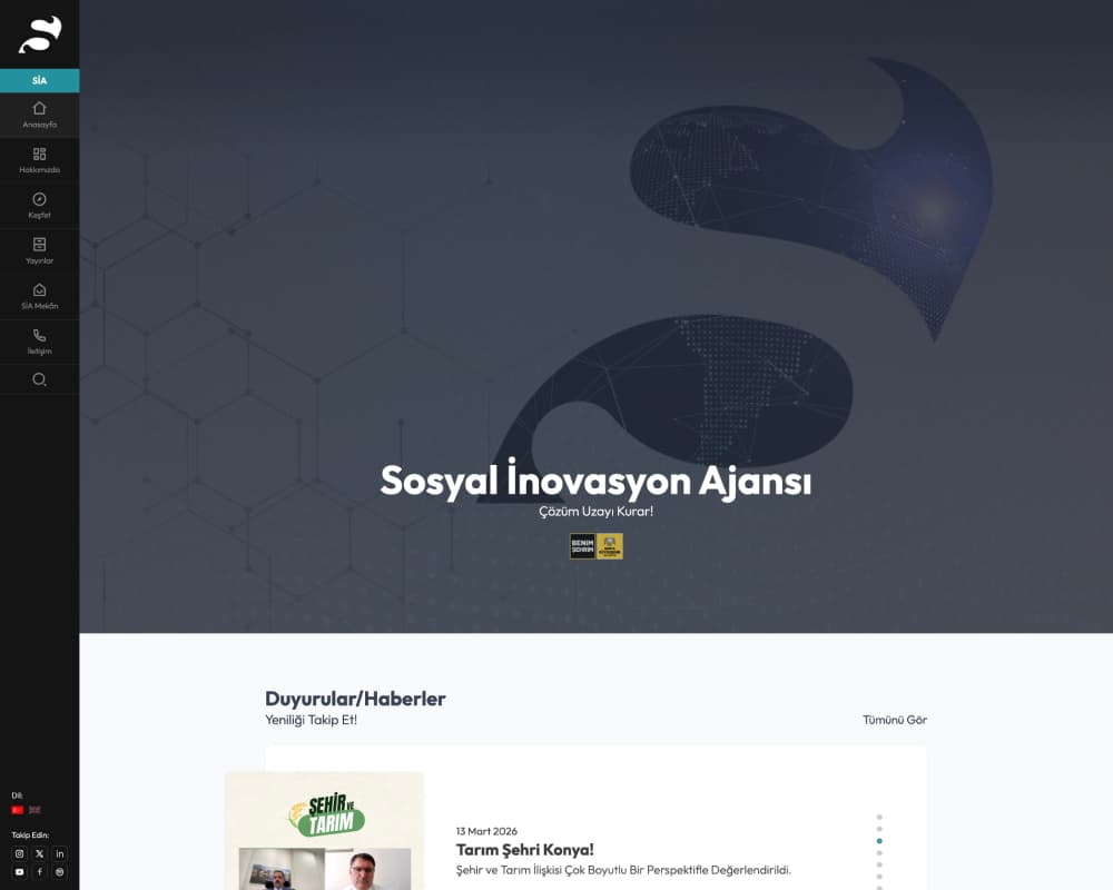 sosyal inovasyon ajansı - kurumsal web tasarım