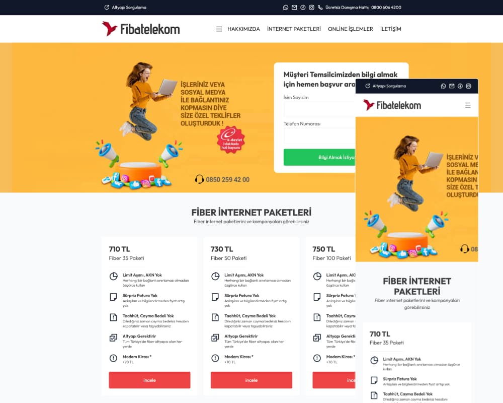 fibatelekom - kurumsal web sitesi